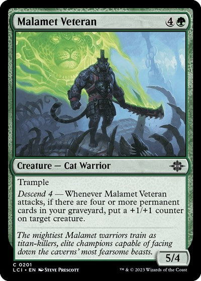 Malamet Veteran (The Lost Caverns of Ixalan) Light Play