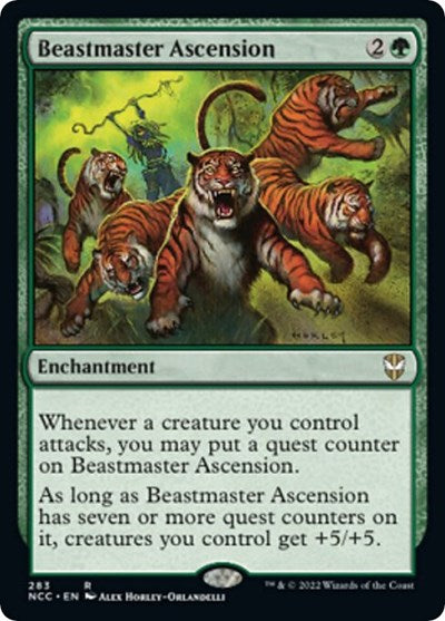 Beastmaster Ascension (Commander: Streets of New Capenna) Light Play