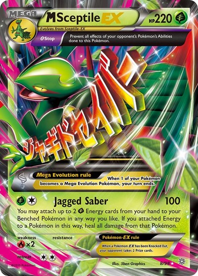 M Sceptile EX (XY - Ancient Origins) Light Play Holofoil