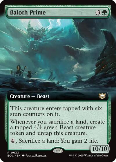 Baloth Prime (Extended Art) (Commander: Edge of Eternities) Light Play