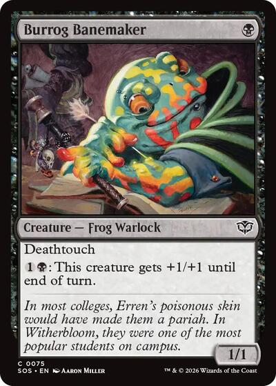 Burrog Banemaker (Secrets of Strixhaven) Light Play Foil