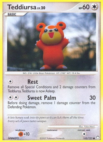 Teddiursa (Mysterious Treasures) Damaged / Poor