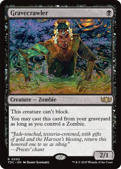 Gravecrawler (Commander: Tarkir: Dragonstorm) Light Play