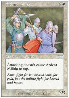Ardent Militia (Classic 6th Edition) Light Play