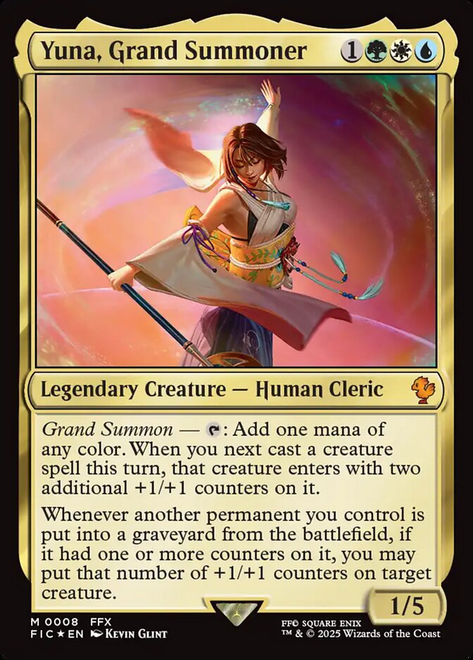Yuna, Grand Summoner (Commander: FINAL FANTASY) Light Play Foil
