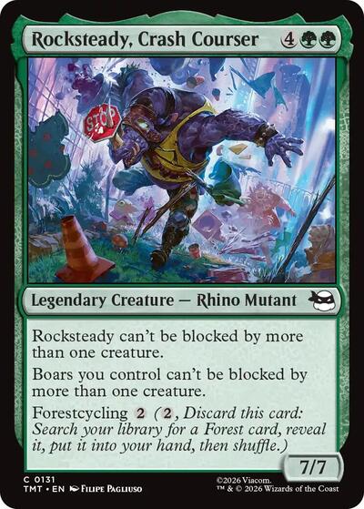 Rocksteady, Crash Courser (Teenage Mutant Ninja Turtles) Light Play Foil