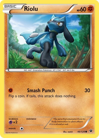 Riolu (46) (XY - Fates Collide) Light Play