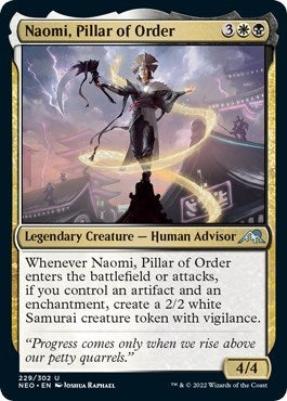 Naomi, Pillar of Order (Kamigawa: Neon Dynasty) Damaged / Poor