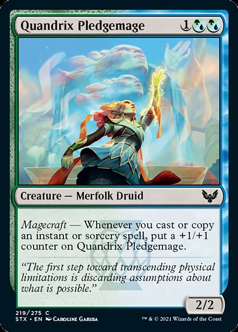 Quandrix Pledgemage (Strixhaven) Light Play Foil