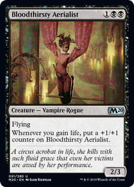 Bloodthirsty Aerialist (Magic 2020 Core Set) Light Play