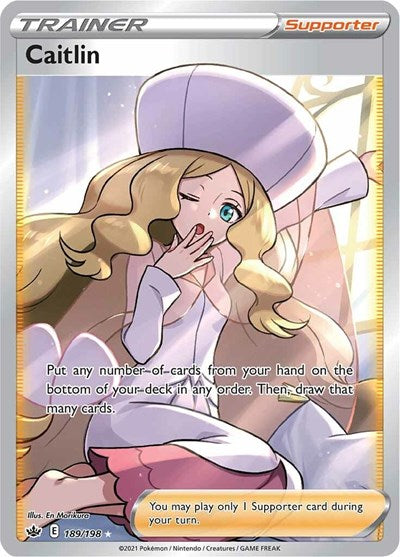 Caitlin (Full Art) (SWSH06: Chilling Reign) Near Mint Holofoil