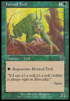 Horned Troll (Mercadian Masques) Heavy Play