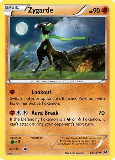 Zygarde (52) (XY - Fates Collide) Light Play