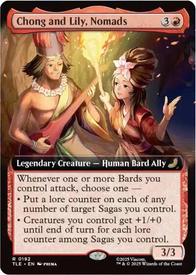Chong and Lily, Nomads (Extended Art) (Avatar: The Last Airbender: Eternal-Legal) Light Play Foil