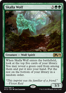 Skalla Wolf (Magic 2019 Core Set) Light Play