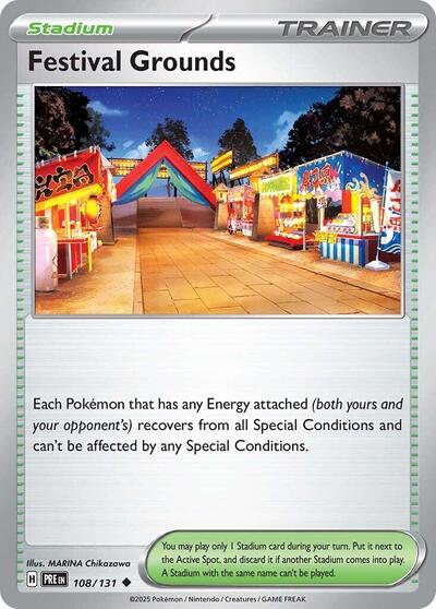 Festival Grounds (SV: Prismatic Evolutions) Light Play Reverse Holofoil