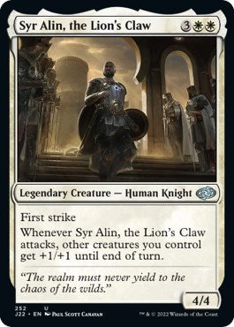 Syr Alin, the Lion's Claw (Jumpstart 2022) Light Play