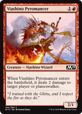Viashino Pyromancer (Magic 2019 Core Set) Medium Play
