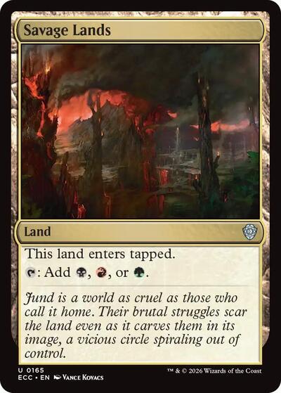 Savage Lands (Commander: Lorwyn Eclipsed) Light Play