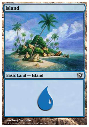 Island (337) (8th Edition) Heavy Play