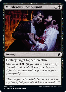 Murderous Compulsion (Commander 2019) Light Play