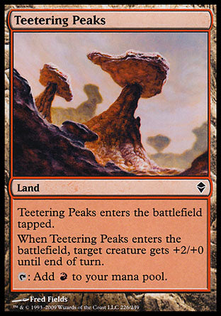 Teetering Peaks (Zendikar) Medium Play
