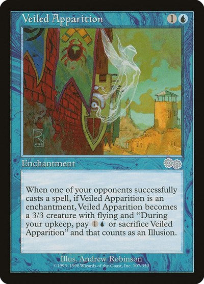 Veiled Apparition (Urza's Saga) Medium Play