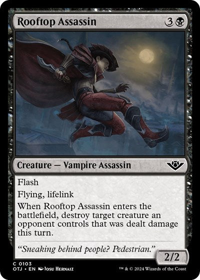 Rooftop Assassin (Outlaws of Thunder Junction) Light Play Foil