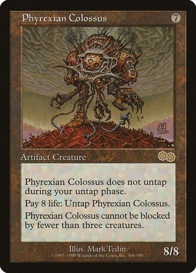 Phyrexian Colossus (Urza's Saga) Heavy Play