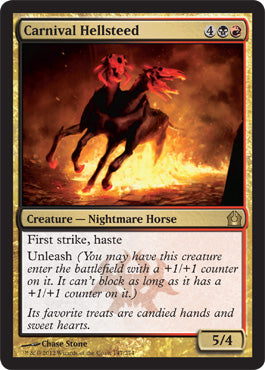 Carnival Hellsteed (Return to Ravnica) Light Play Foil