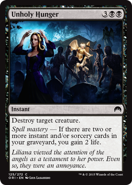 Unholy Hunger (Magic Origins) Light Play