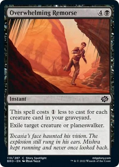 Overwhelming Remorse (The Brothers' War) Light Play Foil