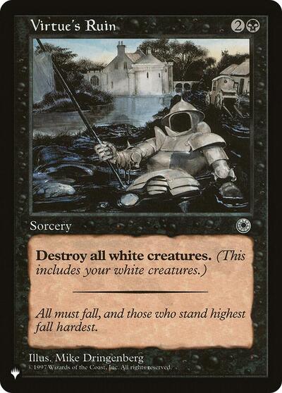 Virtue's Ruin (The List) Light Play
