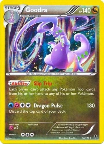 Goodra - 77/119 (Cosmos Holo) (Blister Exclusives) Medium Play Holofoil