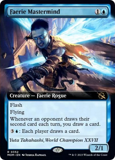 Faerie Mastermind (Extended Art) (March of the Machine) Near Mint