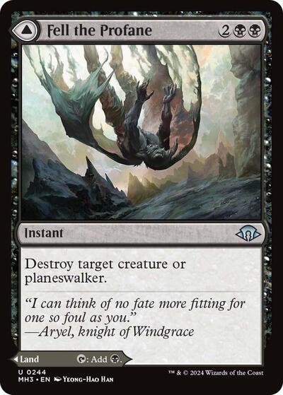 Fell the Profane (Modern Horizons 3) Light Play Foil