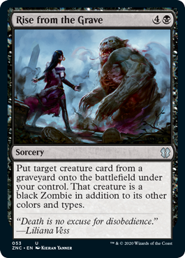 Rise from the Grave (Commander 2020 Zendikar Rising) Light Play