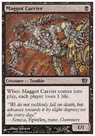 Maggot Carrier (8th Edition) Light Play
