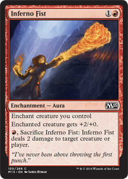 Inferno Fist (Magic 2015 Core Set) Light Play