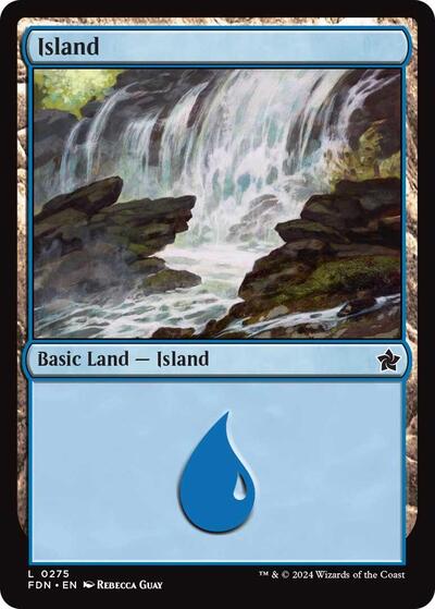 Island (0275) (Foundations) Light Play Foil