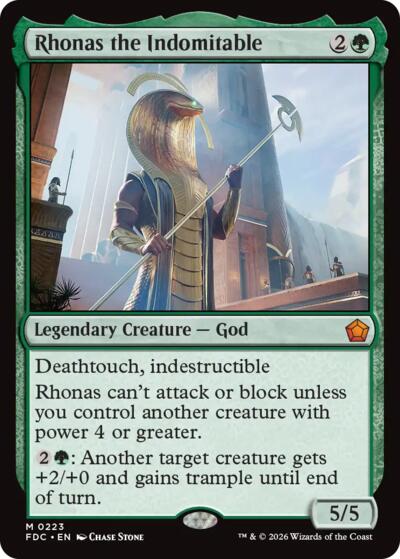 Rhonas the Indomitable (Commander: Foundations) Near Mint