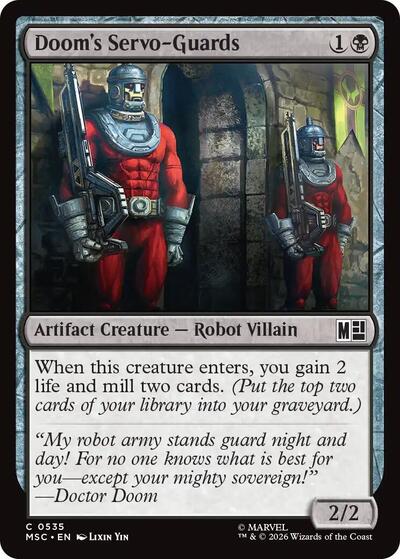 Doom's Servo-Guards (Commander: Marvel Super Heroes) Light Play