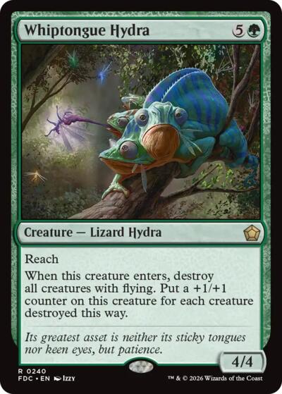 Whiptongue Hydra (Commander: Foundations) Light Play