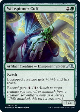 Webspinner Cuff (Kamigawa: Neon Dynasty) Light Play