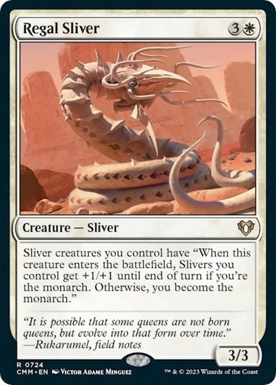 Regal Sliver (Commander Masters) Light Play