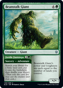 Beanstalk Giant (Throne of Eldraine) Light Play