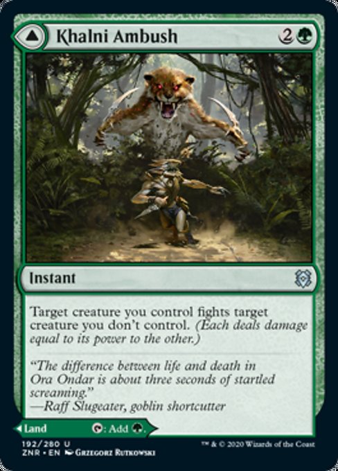 Khalni Ambush / Khalni Territory (Zendikar Rising) Light Play