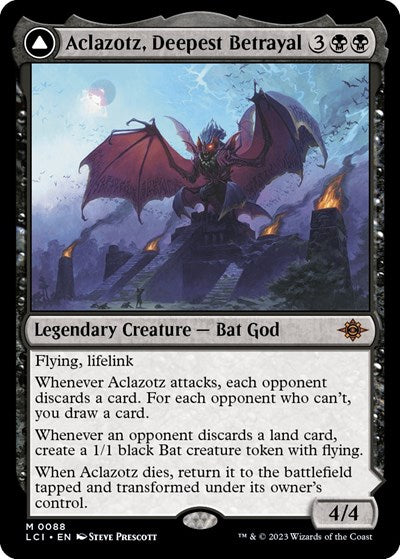 Aclazotz, Deepest Betrayal (The Lost Caverns of Ixalan) Medium Play Foil