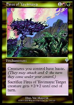Fires of Yavimaya (Invasion) Damaged / Poor