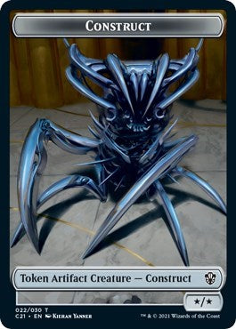 Construct (22) / Treasure Double-sided Token (Commander 2021) Light Play